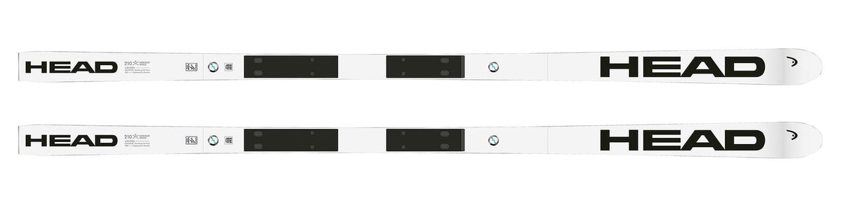 HEAD WCR e-SG Rebel Super G Race Skis with Race Plate, 210 cm - top view