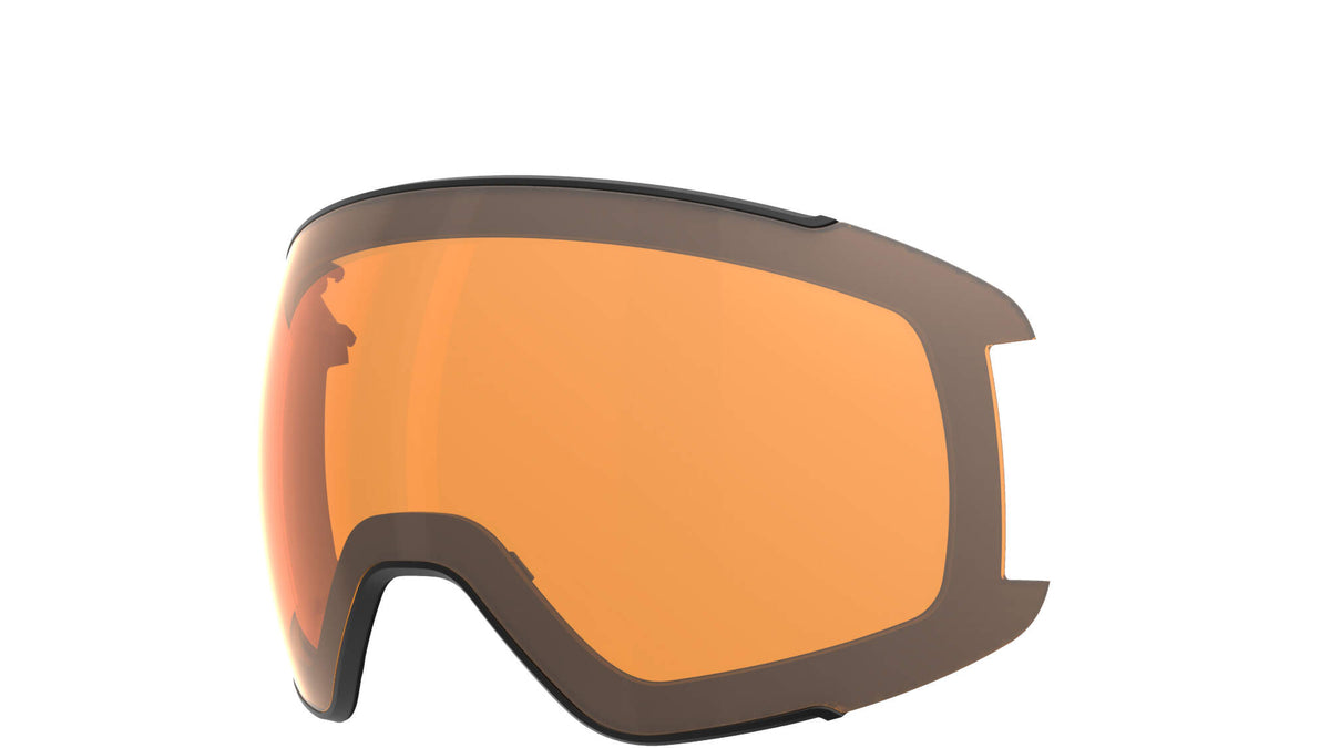 HEAD MAGNIFY 5K Ski Goggles, Blue Lens, Black Frame, with Spare Lens in Orange - spare lens