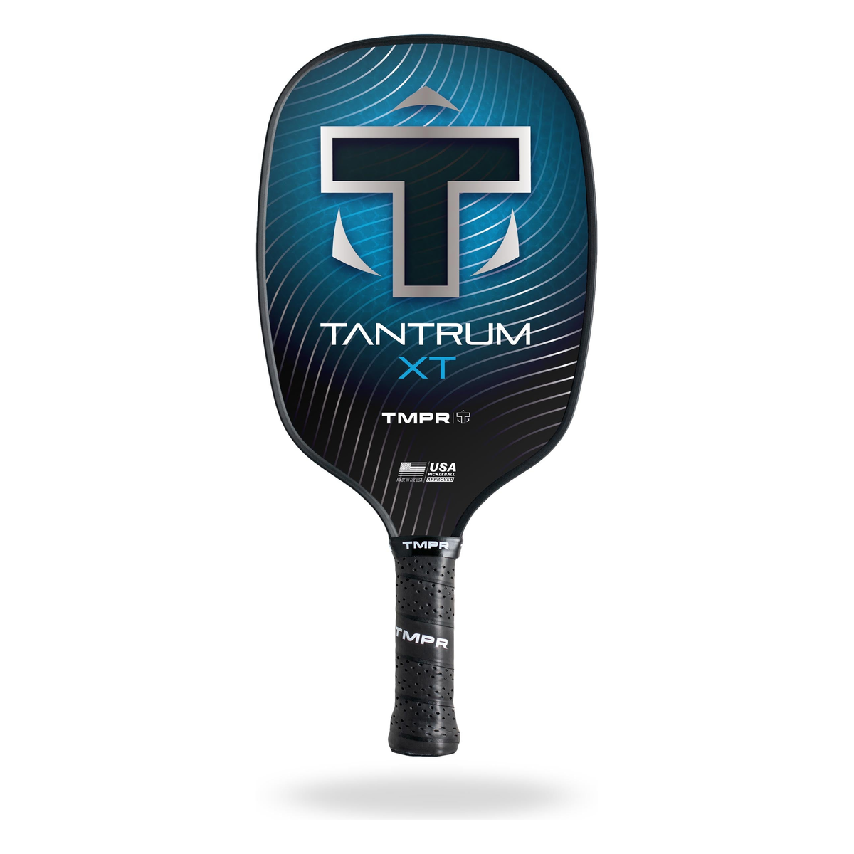 TMPR Tantrum XT Pickleball Paddle in Blue - Front View