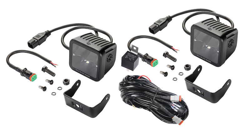 Hella Universal Black Magic 3.2in L.E.D. Cube Kit - Spot Beam - View 8