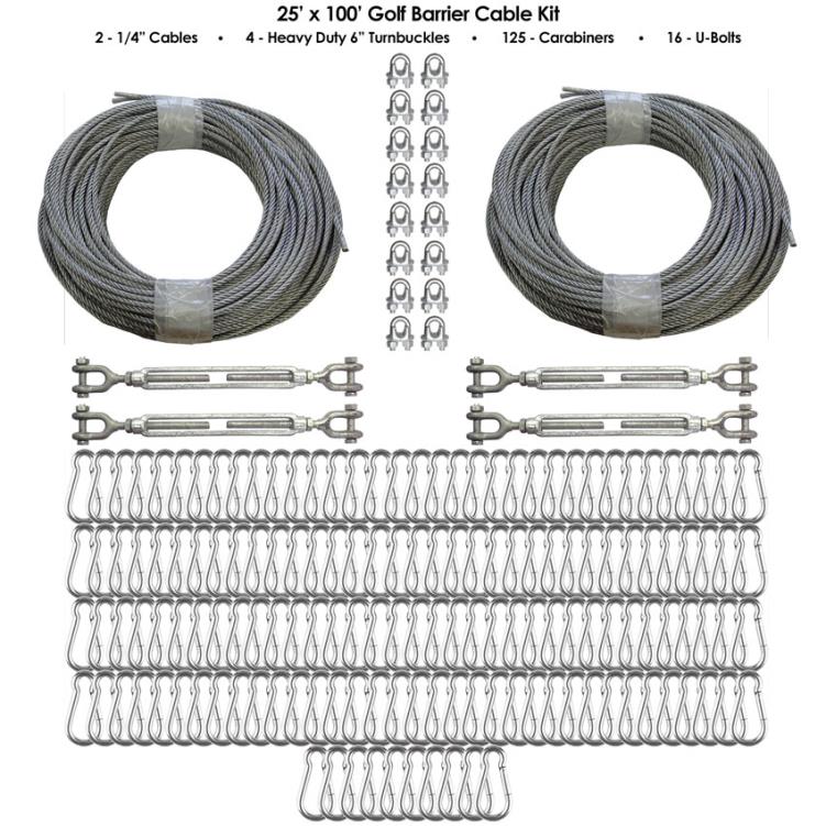 Cimarron Golf Barrier Netting Cable Kit 25x50 - Alternate View 2