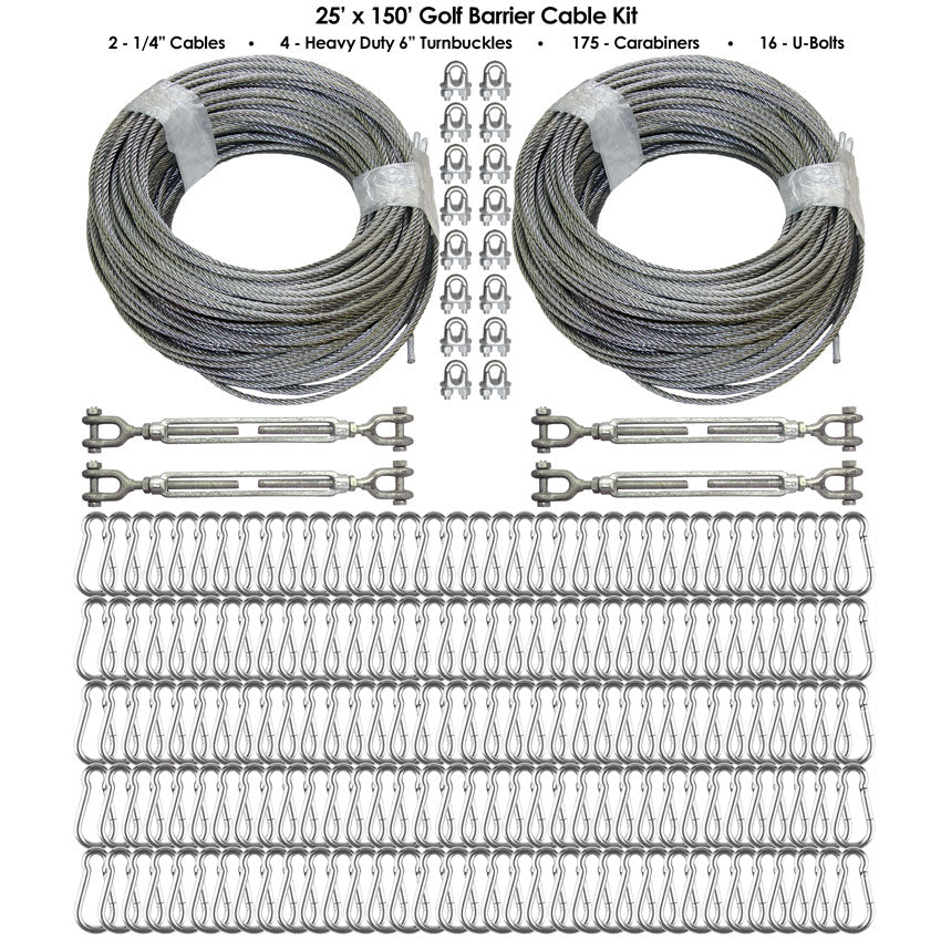 Cimarron Golf Barrier Netting Cable Kit 25x50 - Alternate View 3