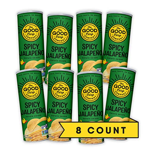 The Good Crisp Company Spicy Jalapeño Crisps, 5.6 oz (Case of 8)