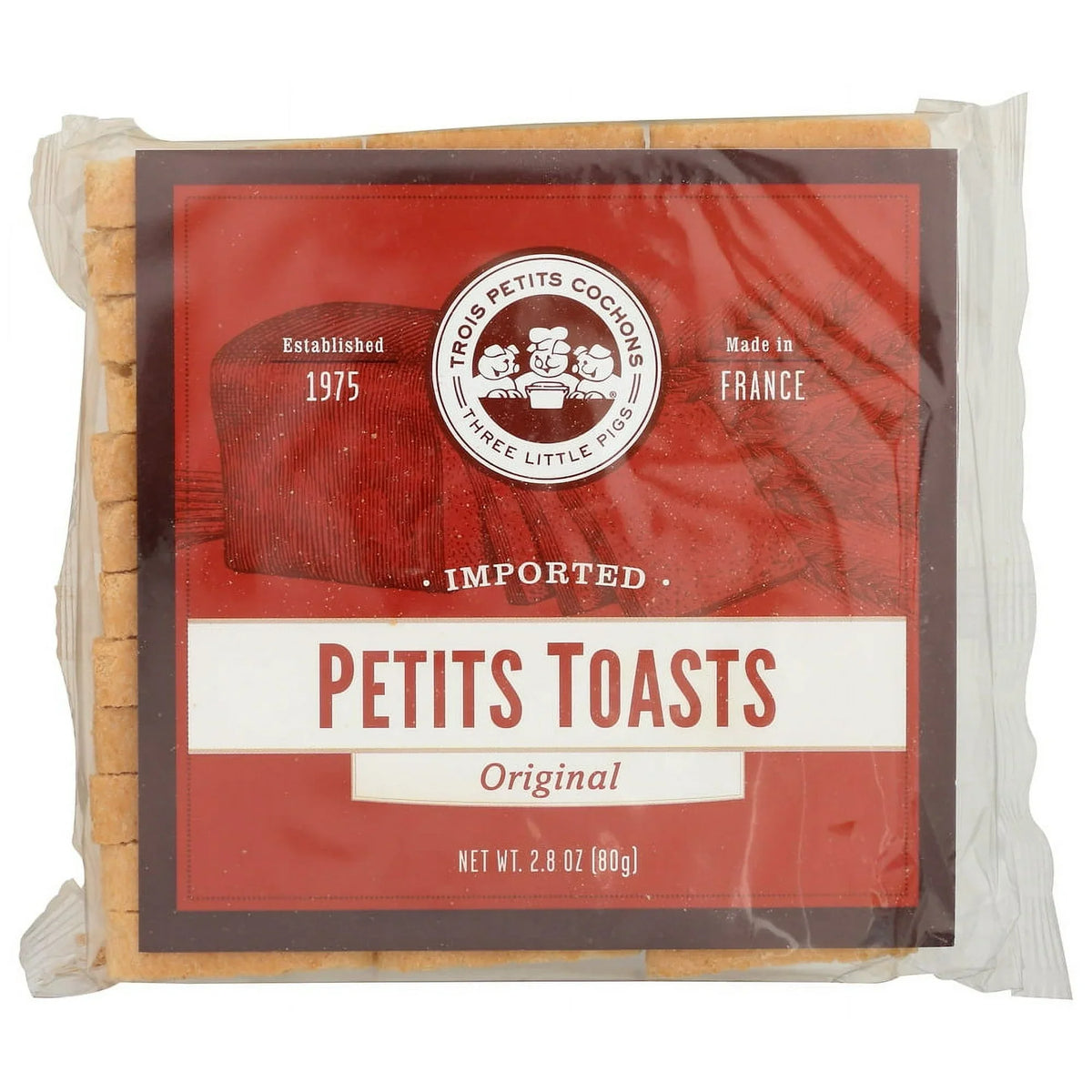 Trois Petits Cochons Petits Toasts, 2.8 oz (Case of 24)