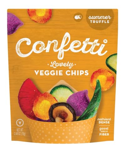 Confetti Summer Truffle Veggie Chips, 2.46 oz (Case of 12)