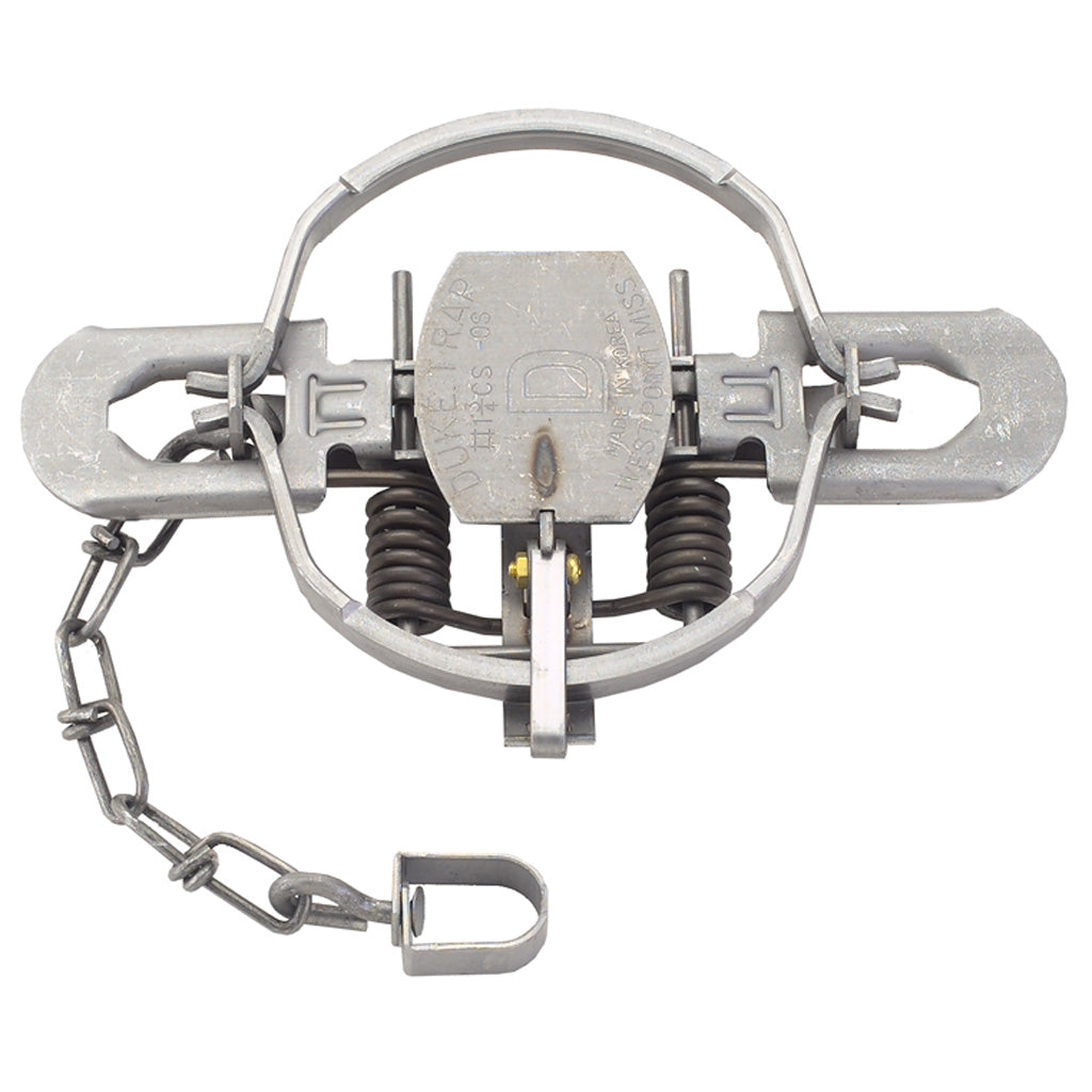 Duke Coil Spring Trap in Offset Jaw No. 1 3/4 - Front View