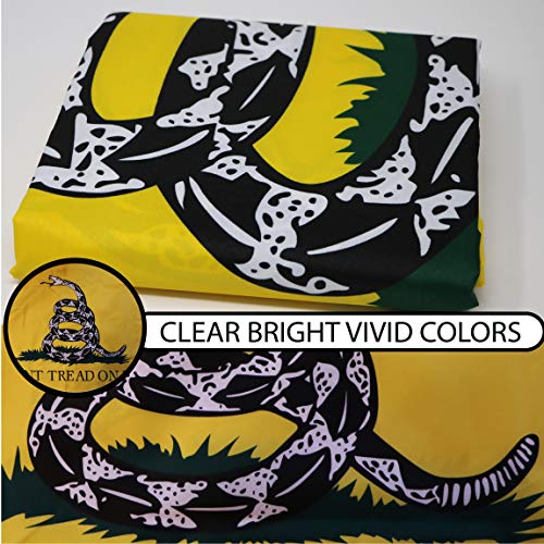 Gadsden (Dont Tread On Me) Flag 150D Printed Polyester 3x5 Ft - Double Sided 3ply - View 4