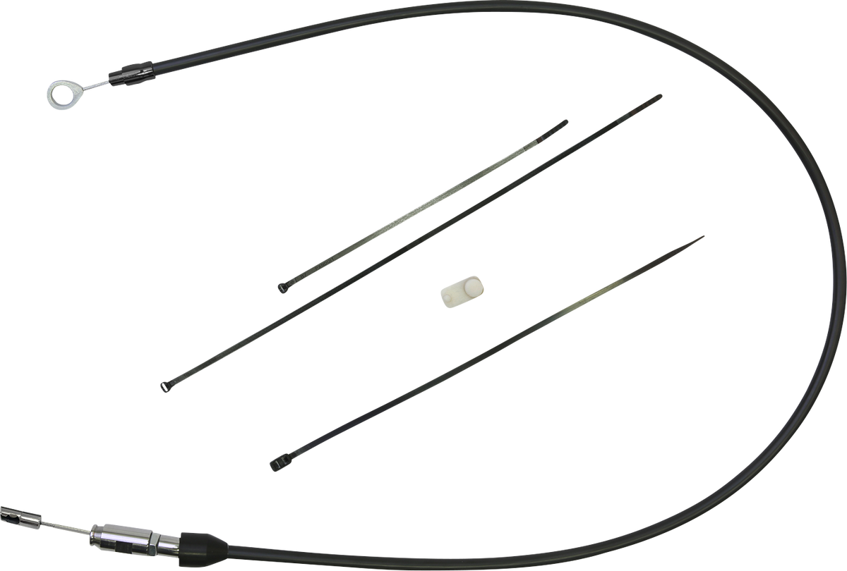 DRAG SPECIALTIES Quick Connect Clutch Cable - Upper - 38 inches - Black/Black (Part #6323404HE)