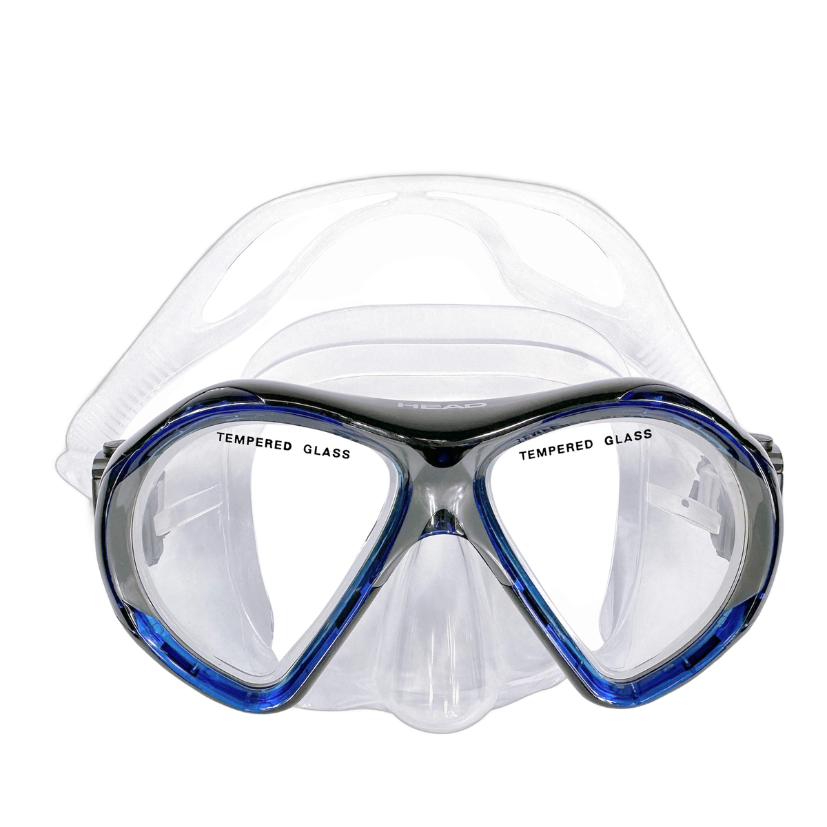 HEAD X-Ray Mask Diving Mask in Blue - front view