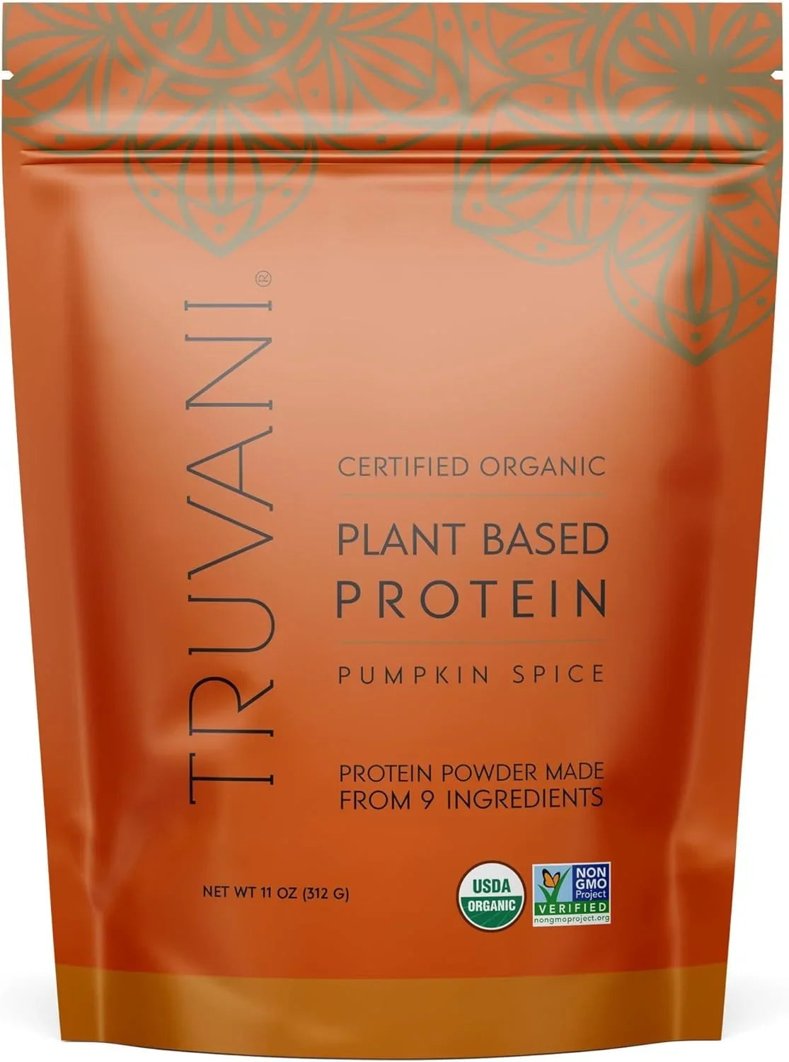 Truvani Organic Pumpkin Spice Protein Powder, 11 oz