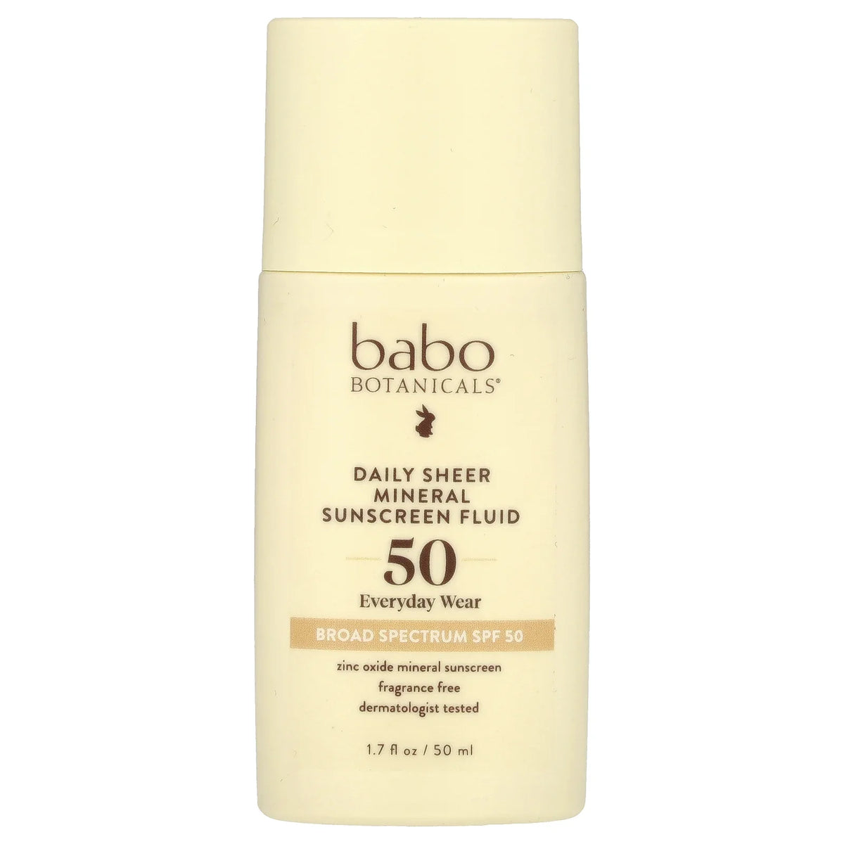 Babo Botanicals Sheer Sunscreen SPF 50, 1.7 fl oz