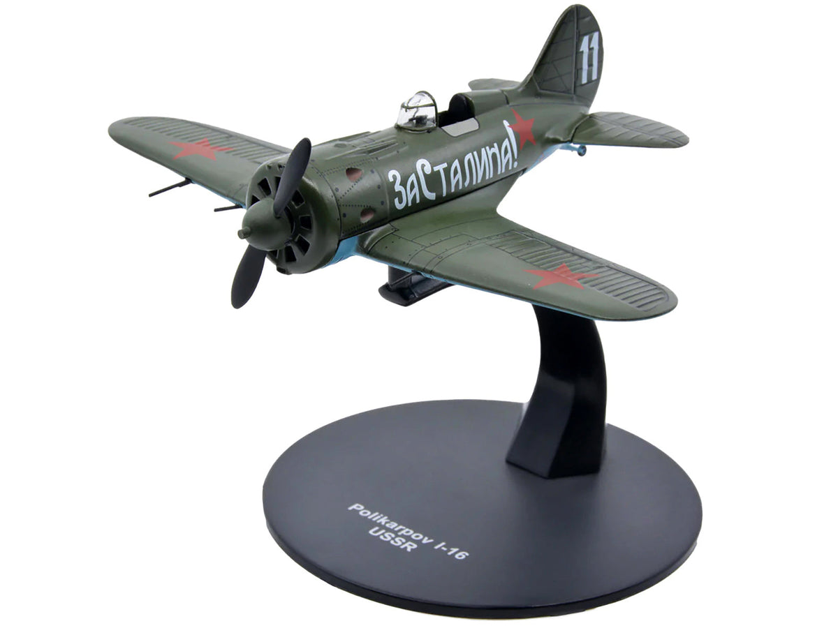 Polikarpov I-16 Fighter Plane (USSR 1933) 1/72 Diecast Model by Warbirds of WWII - View 3