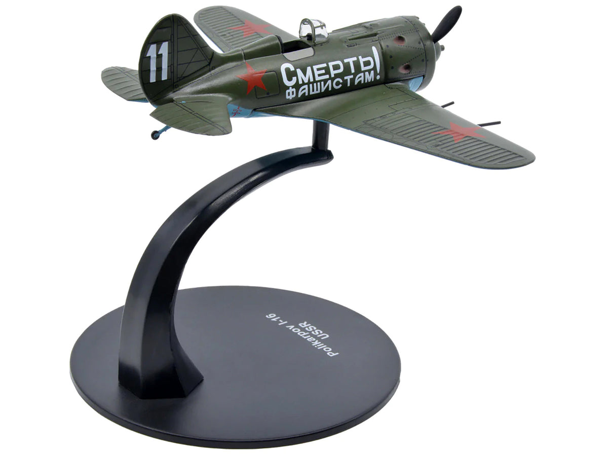 Polikarpov I-16 Fighter Plane (USSR 1933) 1/72 Diecast Model by Warbirds of WWII - View 4