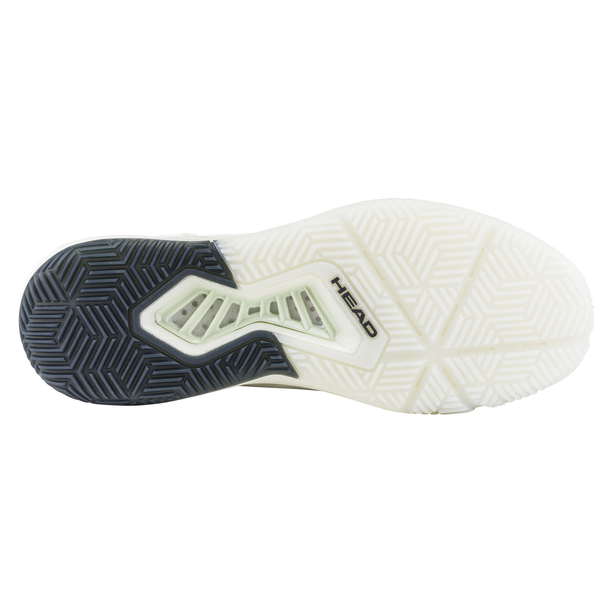 HEAD Motion Pro 1.5 Mens Padel Shoes White Black Blue - outsole view