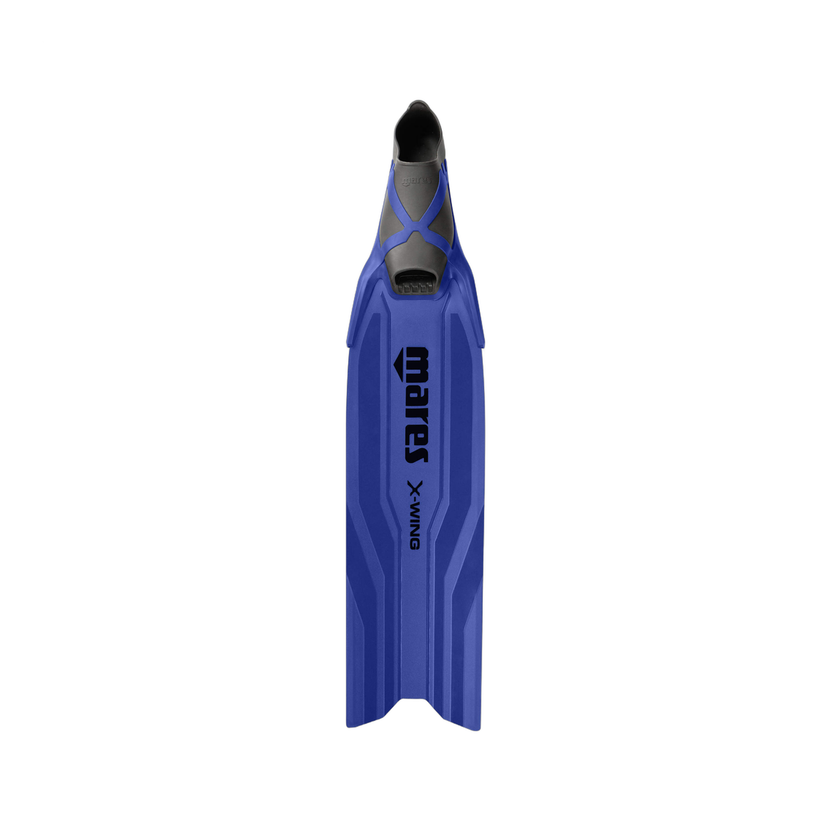 Mares X-Wing Short Diving Fins in Blue/Blue - front view