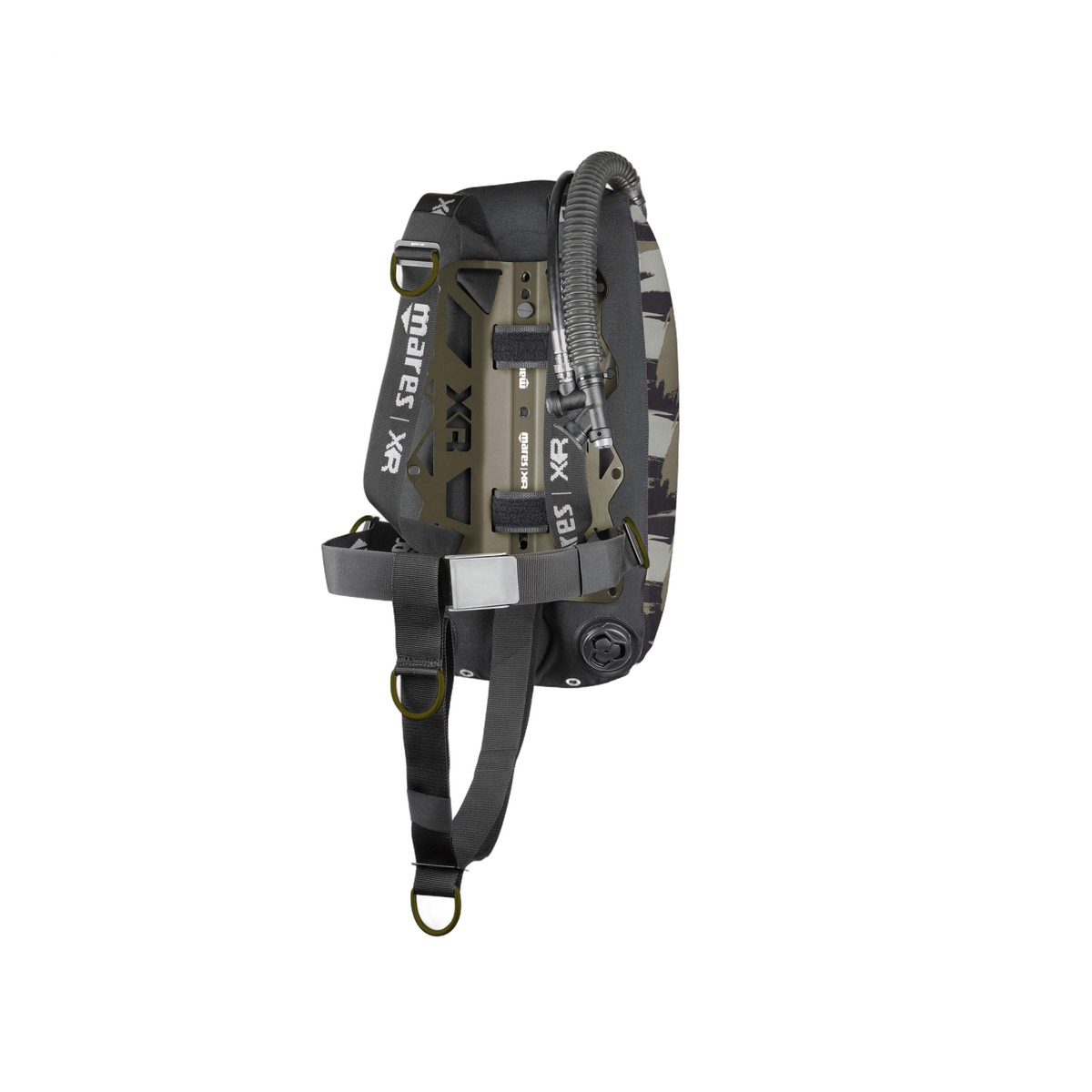 Mares Tactical Green Single B.m. Set XR Line BCD - front view