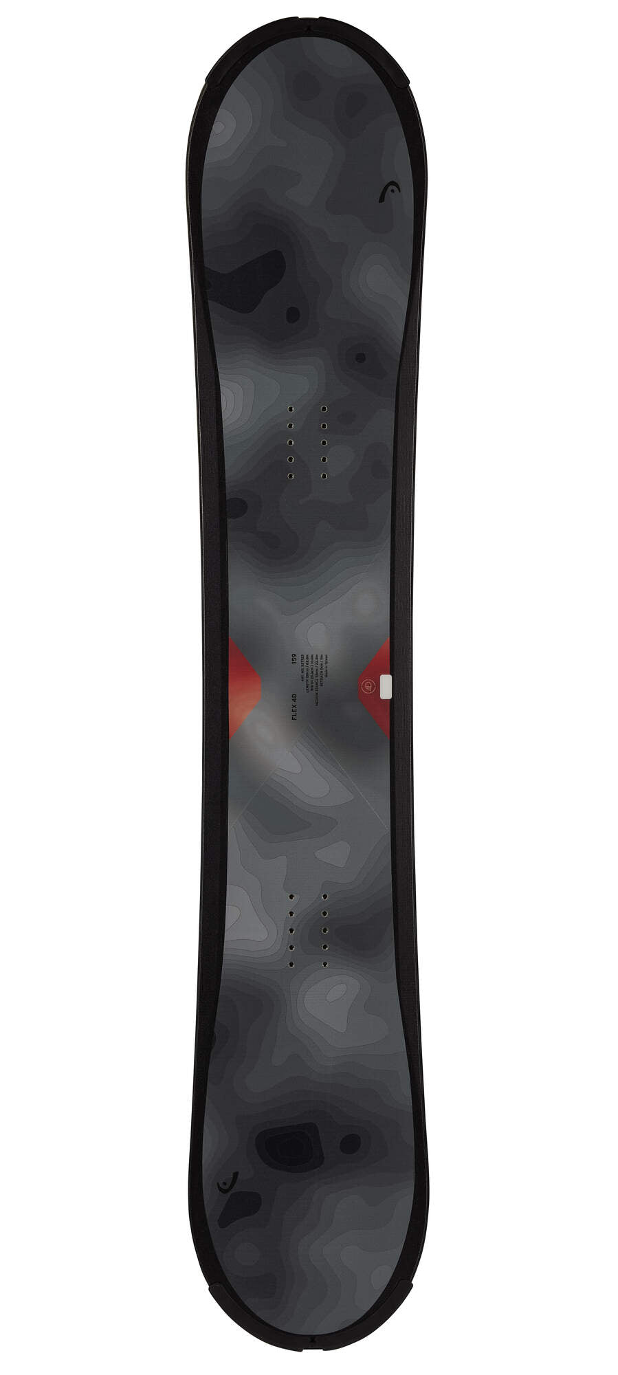 HEAD FLEX 2.0 4D Snowboard in Gray - top view