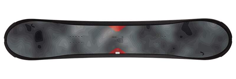 HEAD FLEX 2.0 4D Snowboard in Gray - top view
