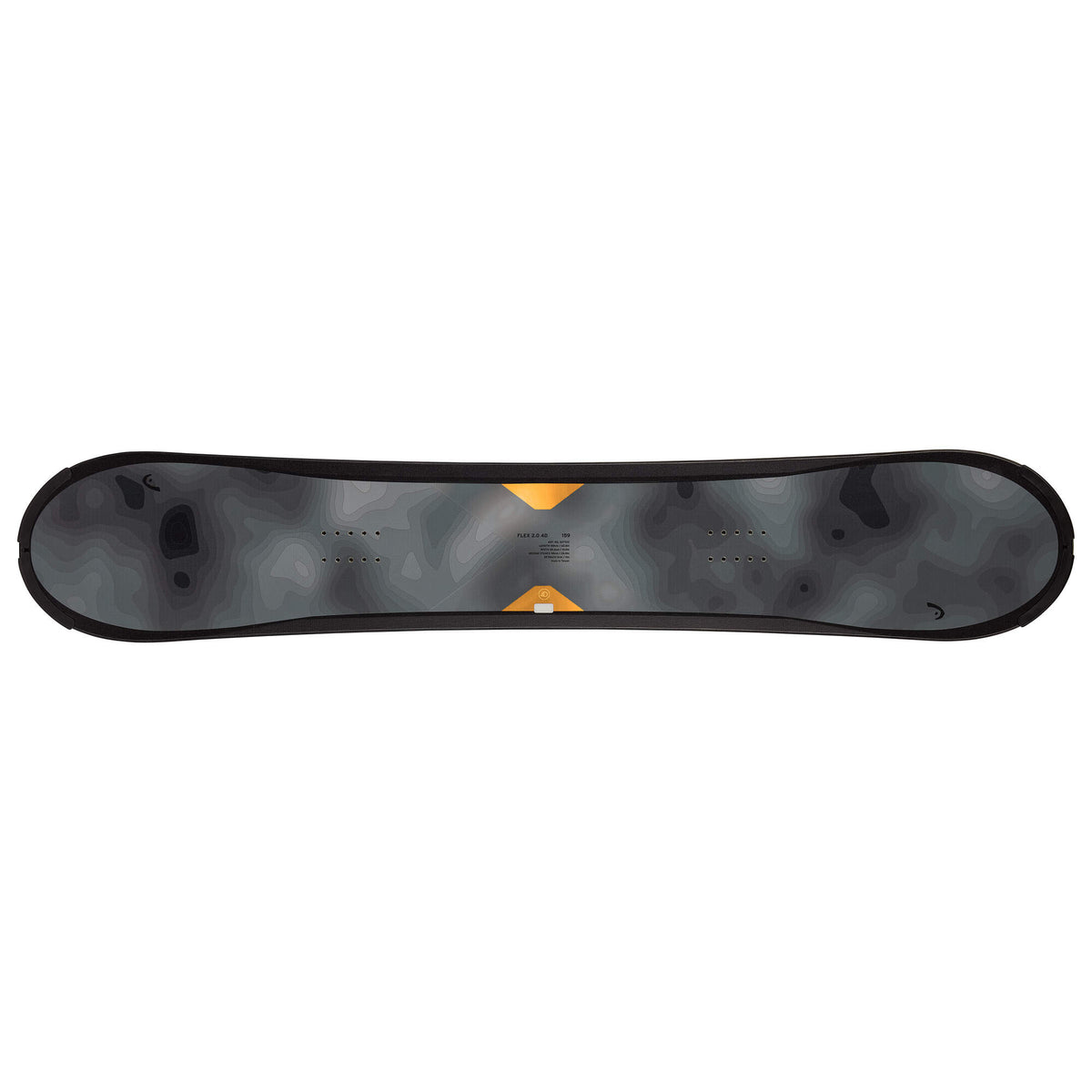 HEAD FLEX 2.0 4D Snowboard in Gray - top view