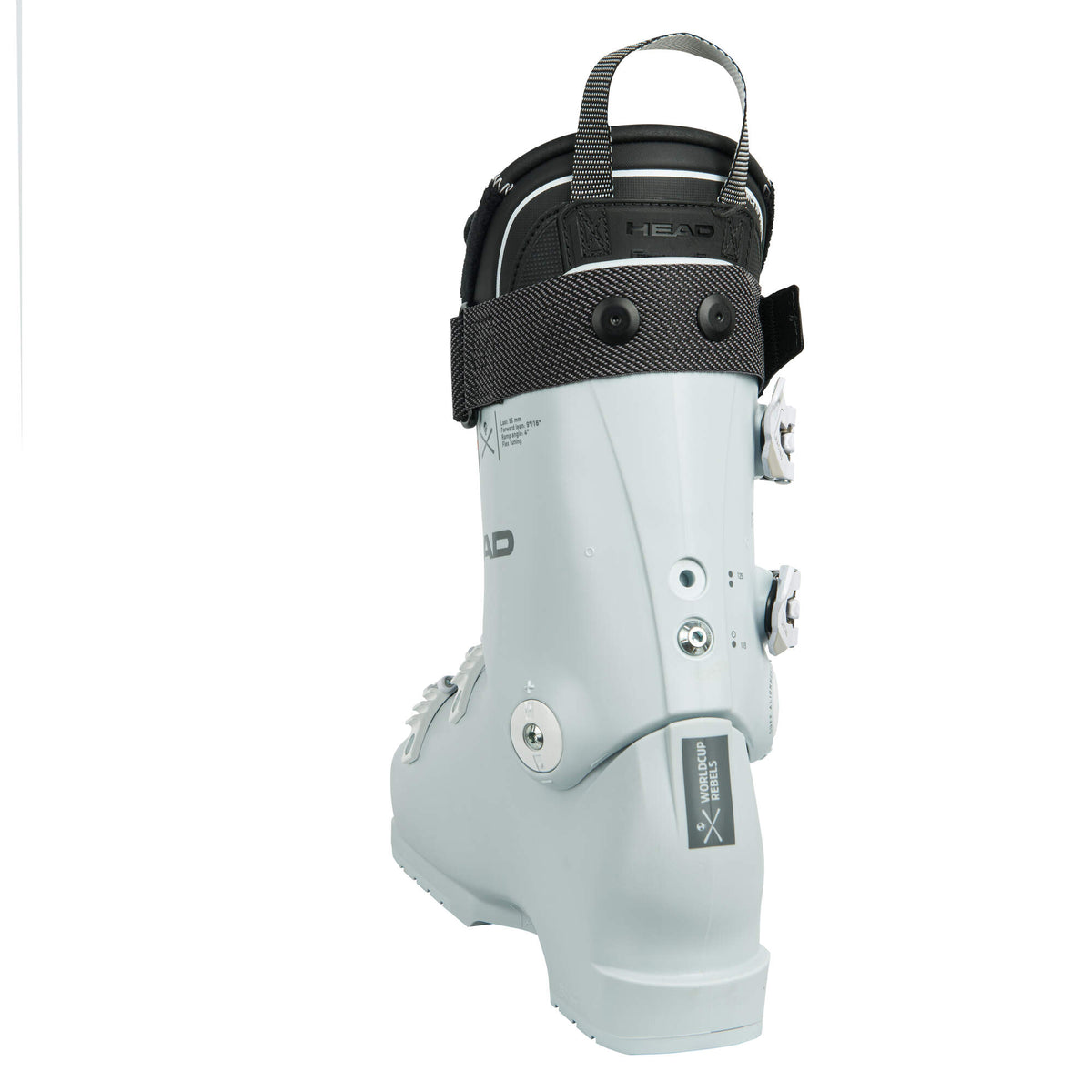 HEAD RAPTOR WCR 115 W Womens Race Ski Boots, Ice - back view
