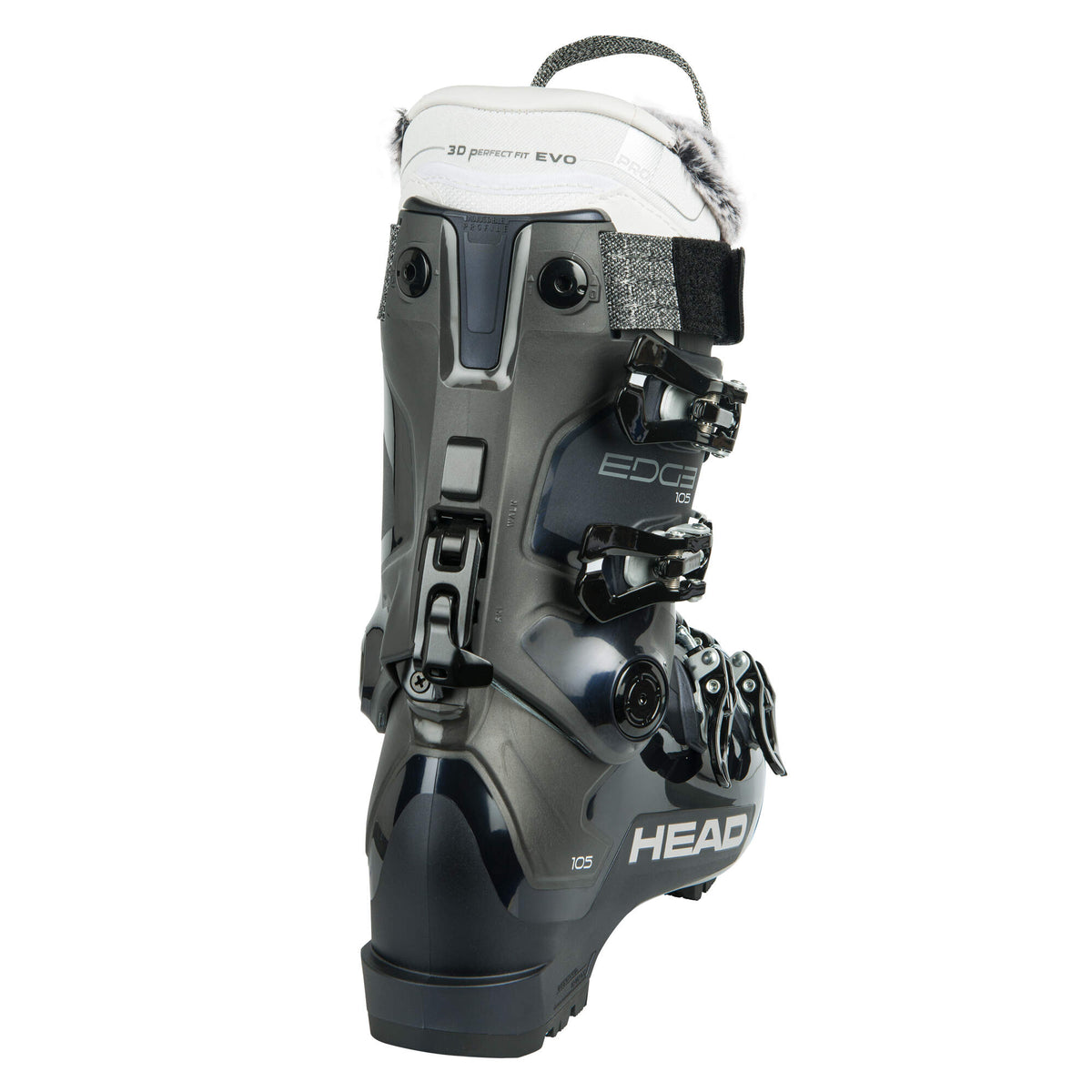 HEAD EDGE 105 W HV GW Womens Ski Boots, Dark Blue in Navy - inside view