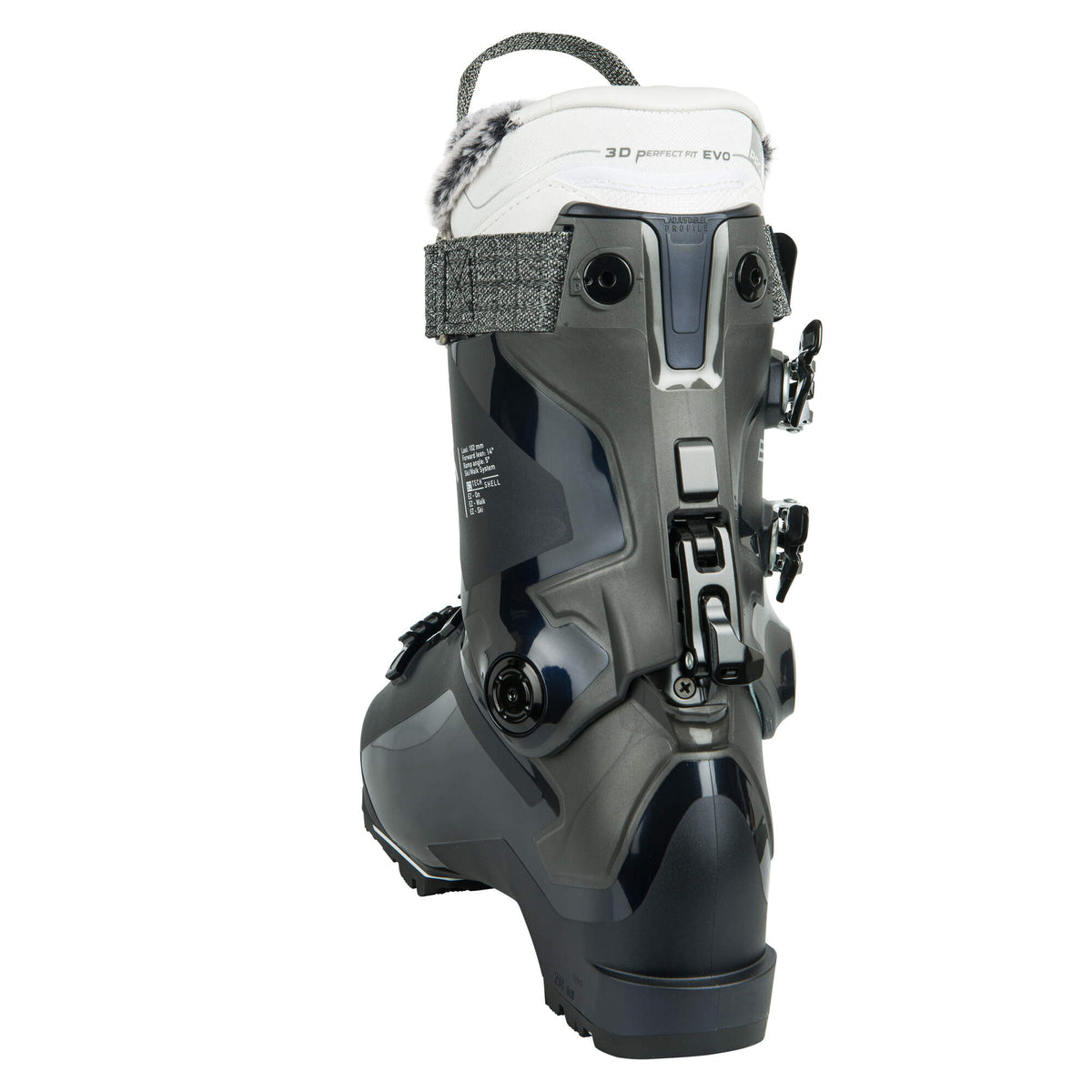 HEAD EDGE 105 W HV GW Womens Ski Boots, Dark Blue in Navy - rear view