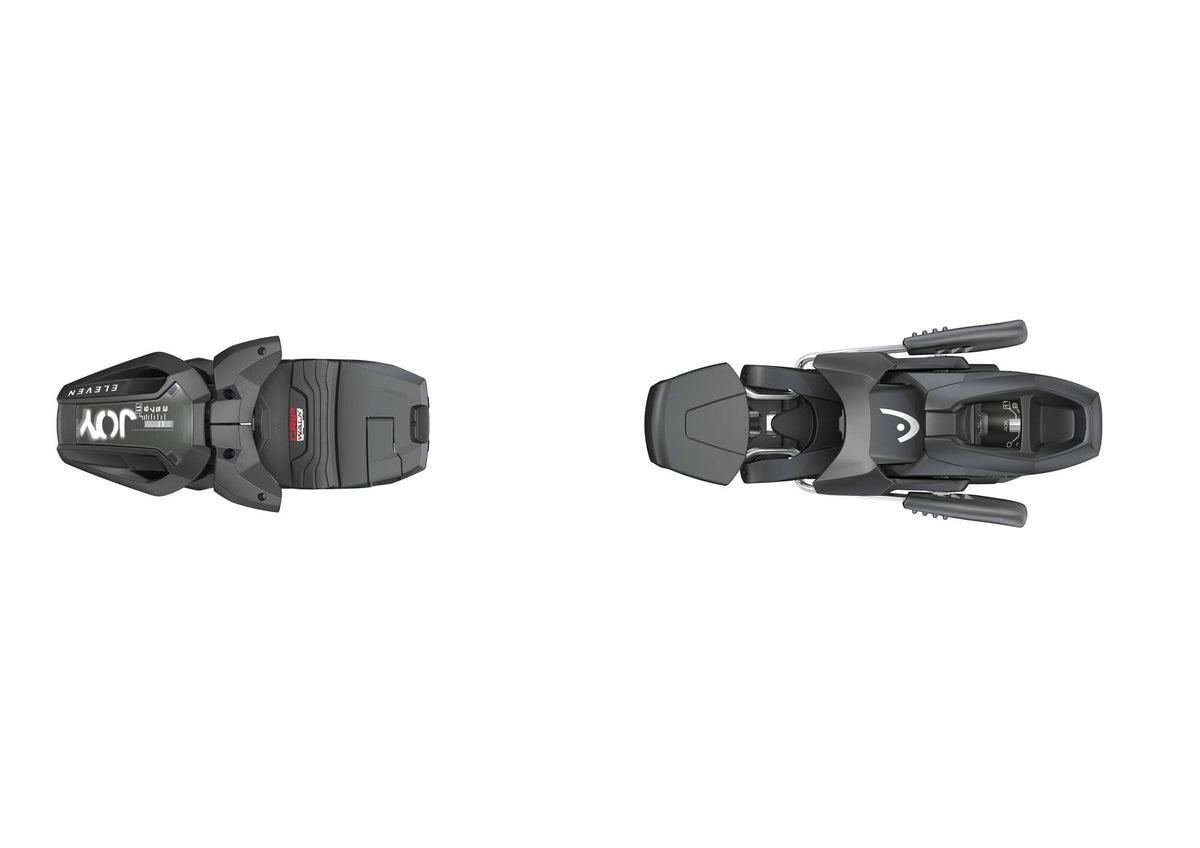 Tyrolia JOY 11 GW SLR Womens Ski Bindings, Matte Black, 90 mm Brake in Black - top view