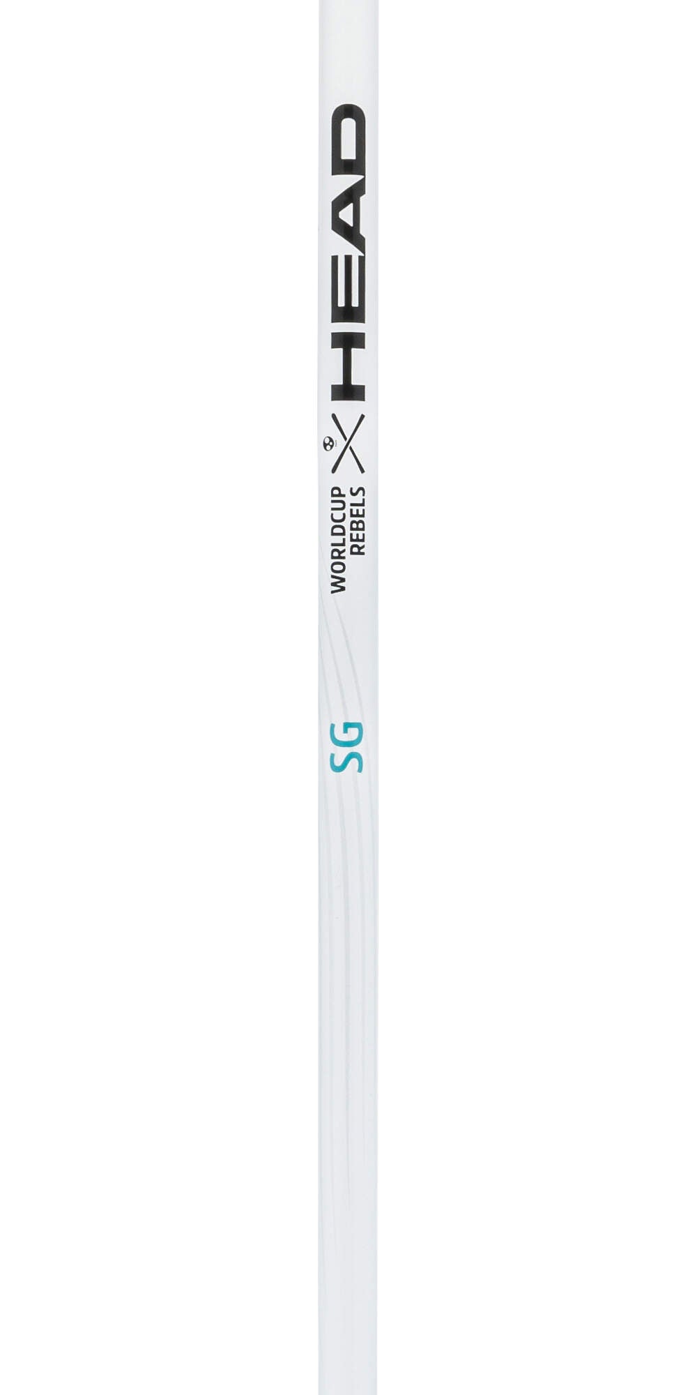 HEAD Worldcup SG Race Ski Poles, White/Black/Speed Blue, 120 cm in White - shaft detail