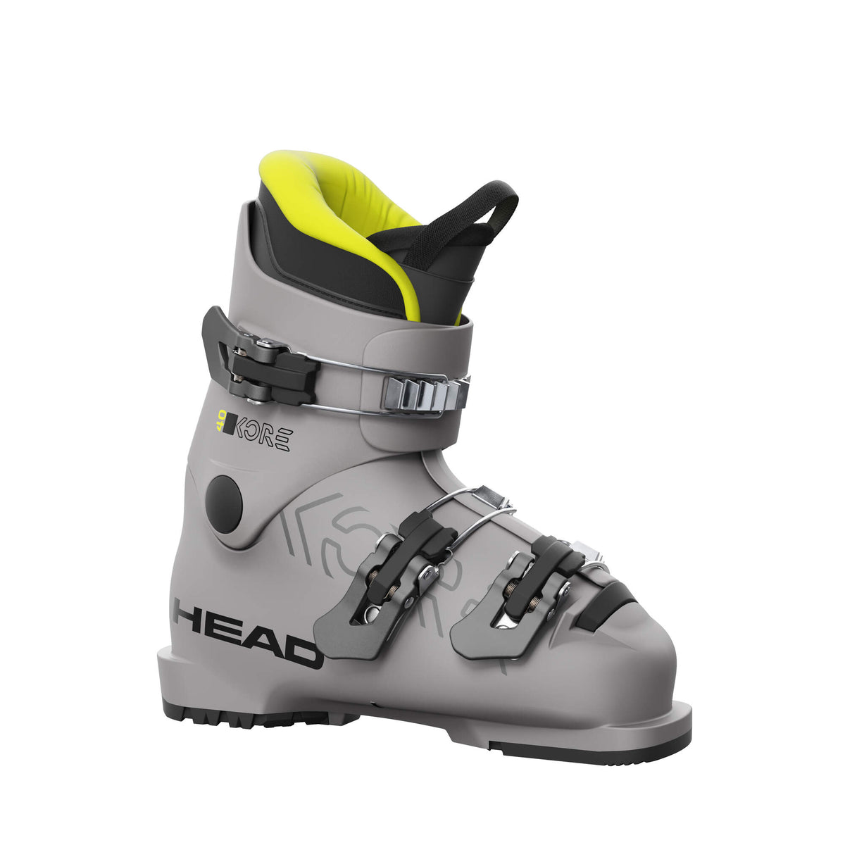 HEAD KORE 40 Junior Freestyle Ski Boots, Grey, Size 20.5 in Grey - side view