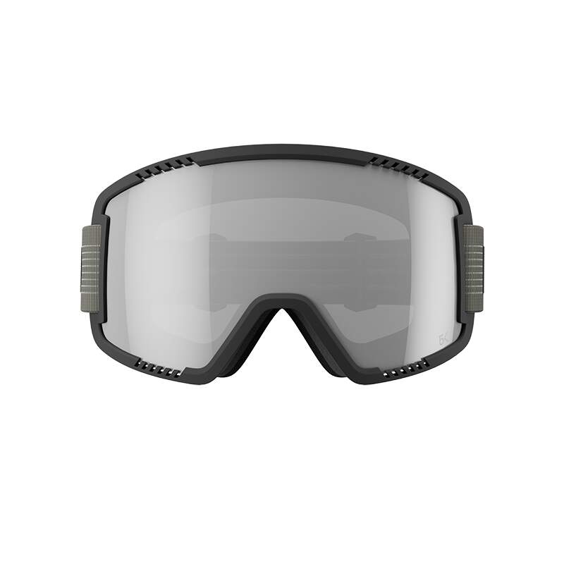 HEAD CONTEX PRO 5K Ski Goggles, Chrome Lens, Olive Frame in Silver - front view