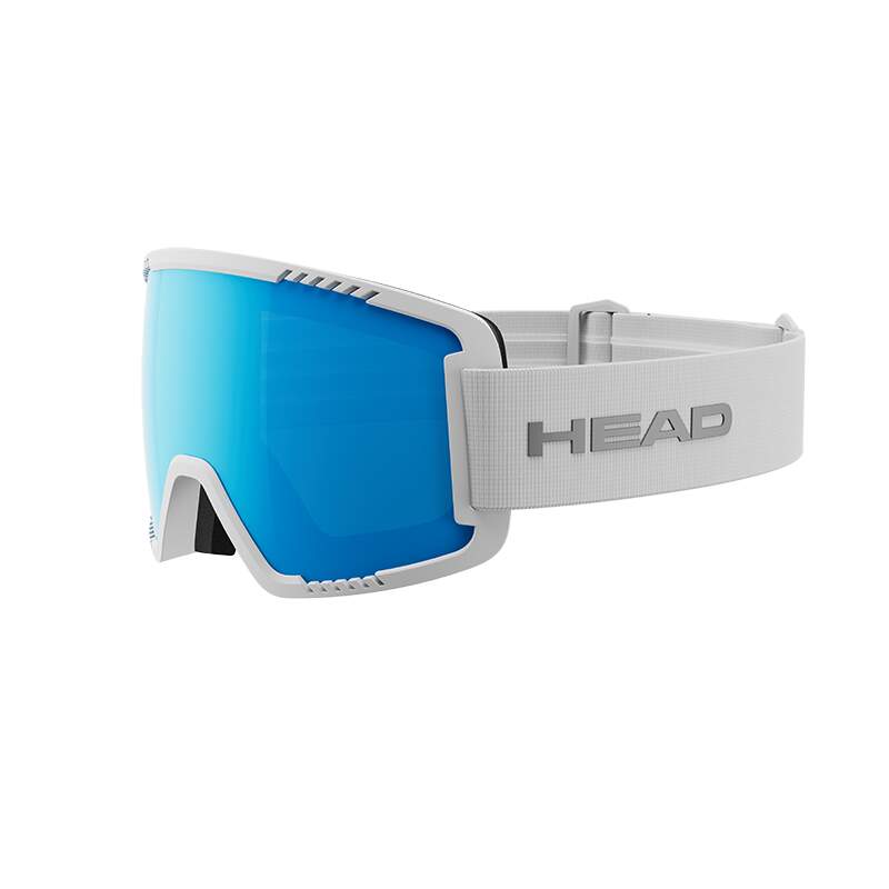 HEAD CONTEX Ski Goggles, Blue/White in White - front view