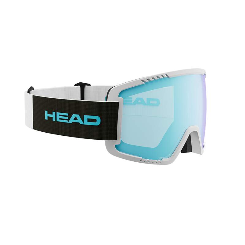HEAD CONTEX PHOTO WCR Photochromic Ski Goggles, Blue Lens in Blue - rear strap view