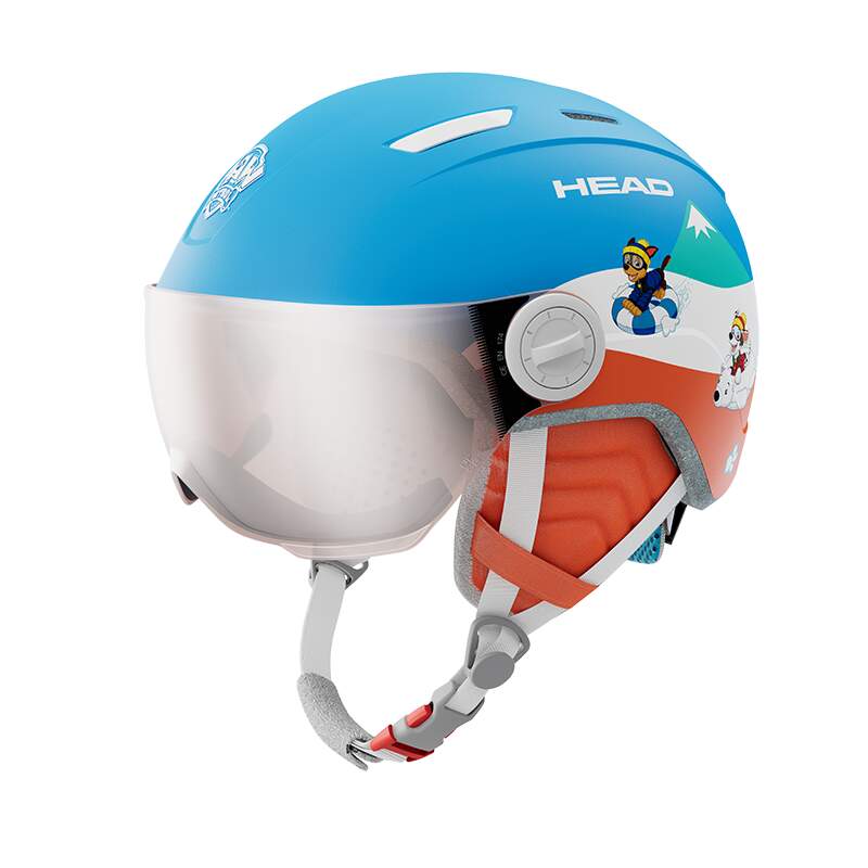HEAD MOJO Visor Kids Ski Helmet, PAW PATROL - front side view