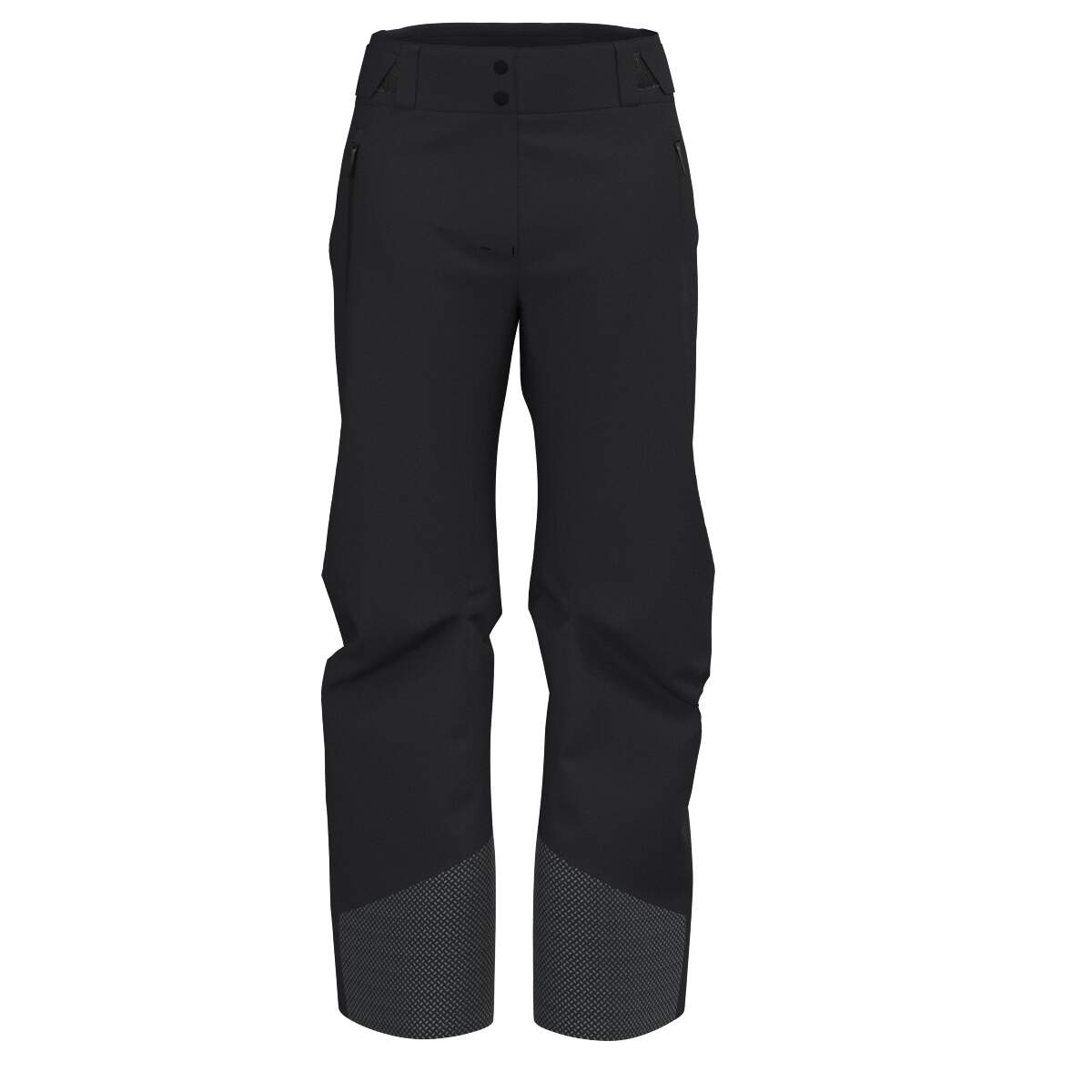 HEAD KORE NORDIC Womens Insulated Ski Pants, Black in Black - front view