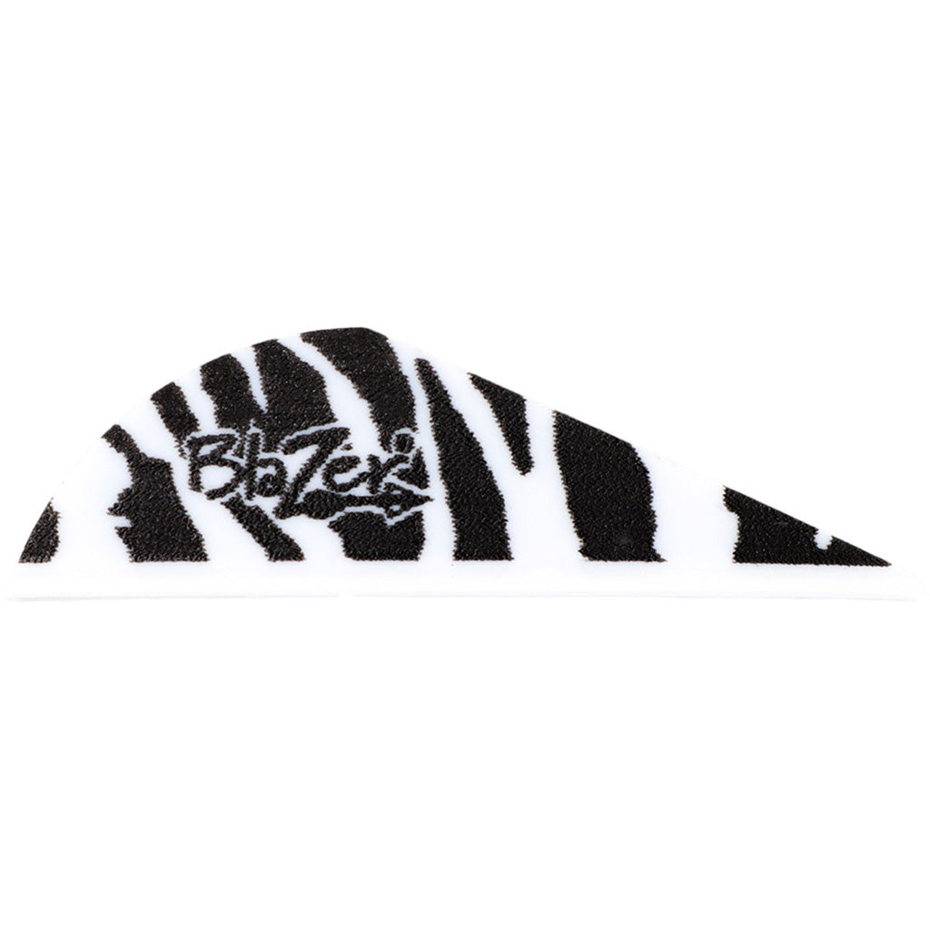 Bohning Blazer Vanes in White Tiger 36 pk. - Front View