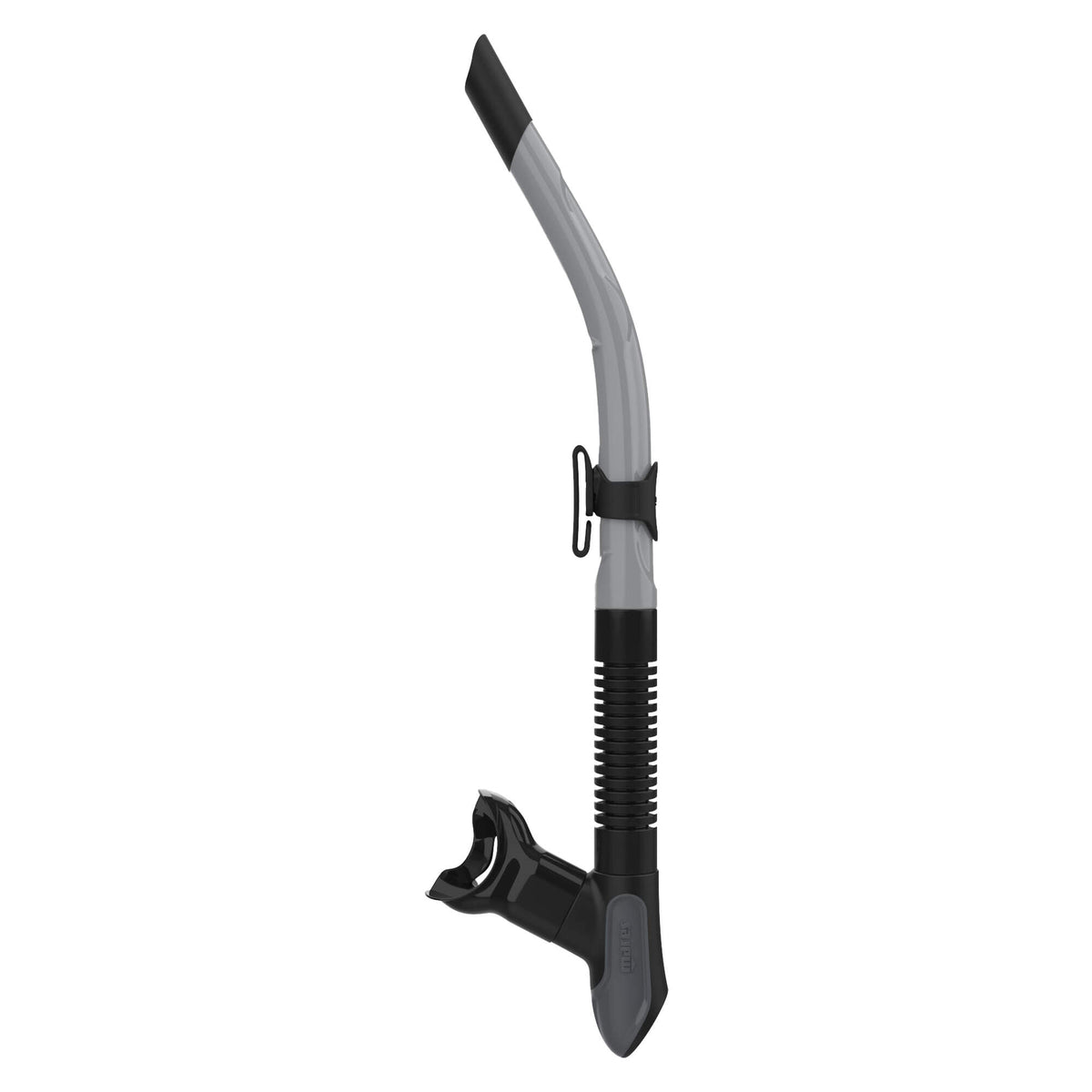 Mares Ergo Flex Snorkel with Purge Valve in Gray/Black - side view