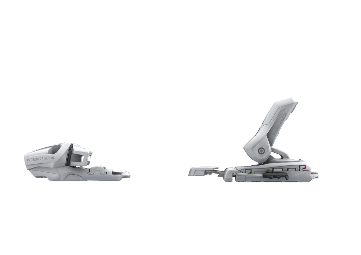 Tyrolia Protector SLR 10 GW Ski Bindings, Matte White, 80 mm Brake in White - left side view