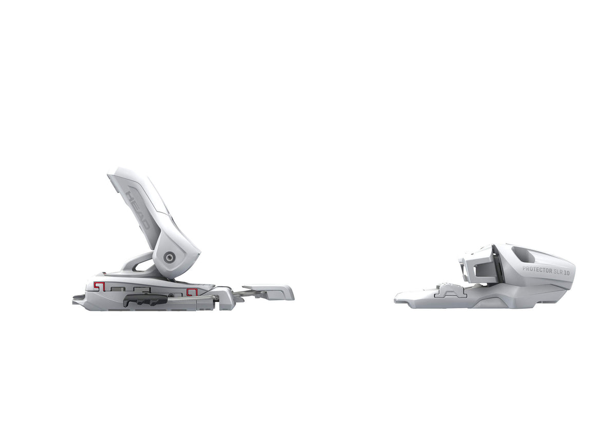 Tyrolia Protector SLR 10 GW Ski Bindings, Matte White, 80 mm Brake in White - right side view