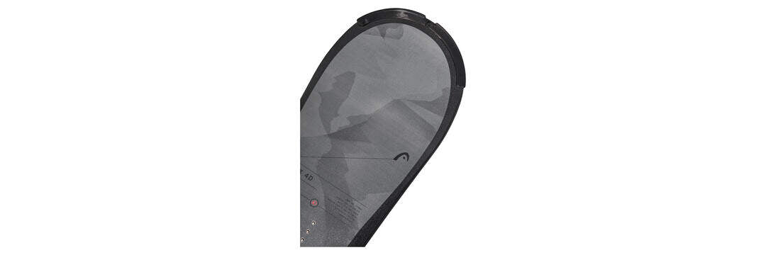 HEAD FLEX 4D Snowboard with SpeedDisc in Gray - nose detail