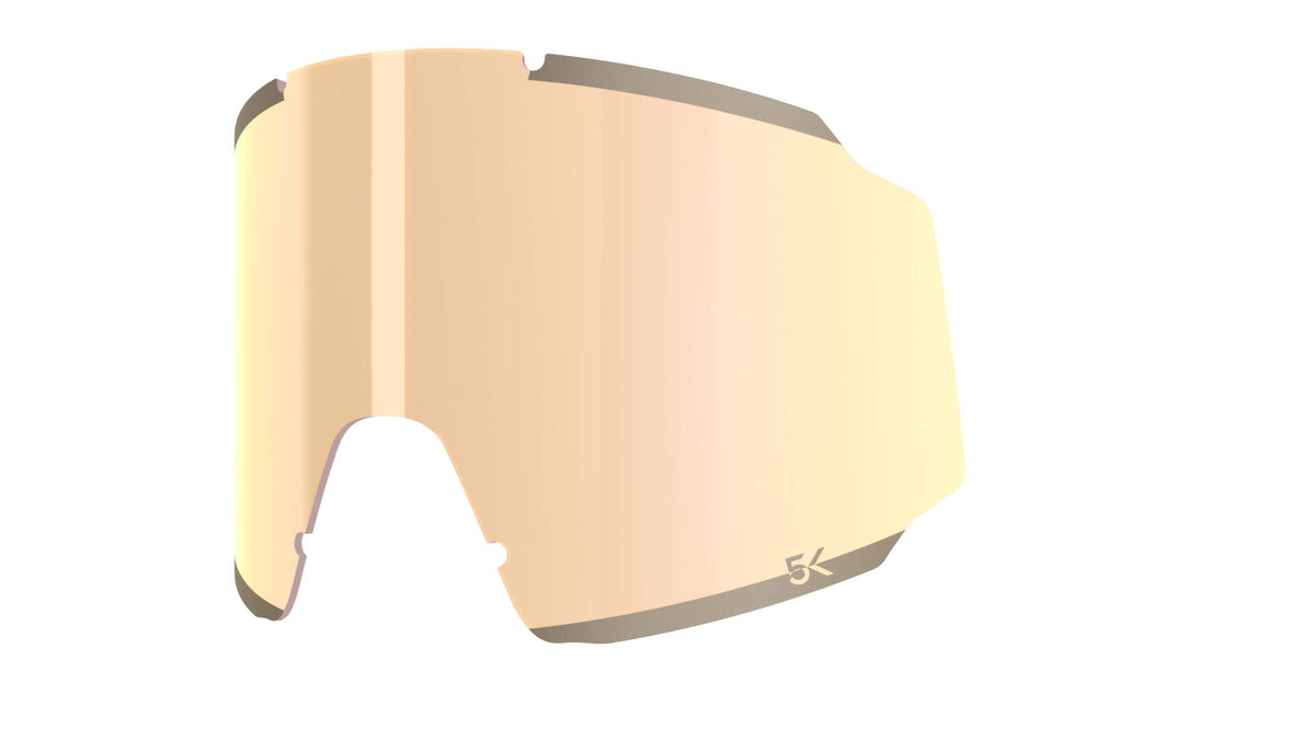 HEAD NEVES PRO 5K Replacement Goggle Lens, Gold, Size L in Gold - front view