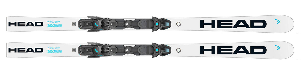 HEAD Worldcup Rebels e.GS Rebel Team Junior GS Race Skis, White/Black in White - top view
