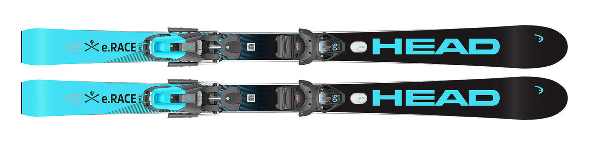 HEAD Worldcup e.Race Team Junior Race Skis, Black/Blue, 160 cm in Black - top view