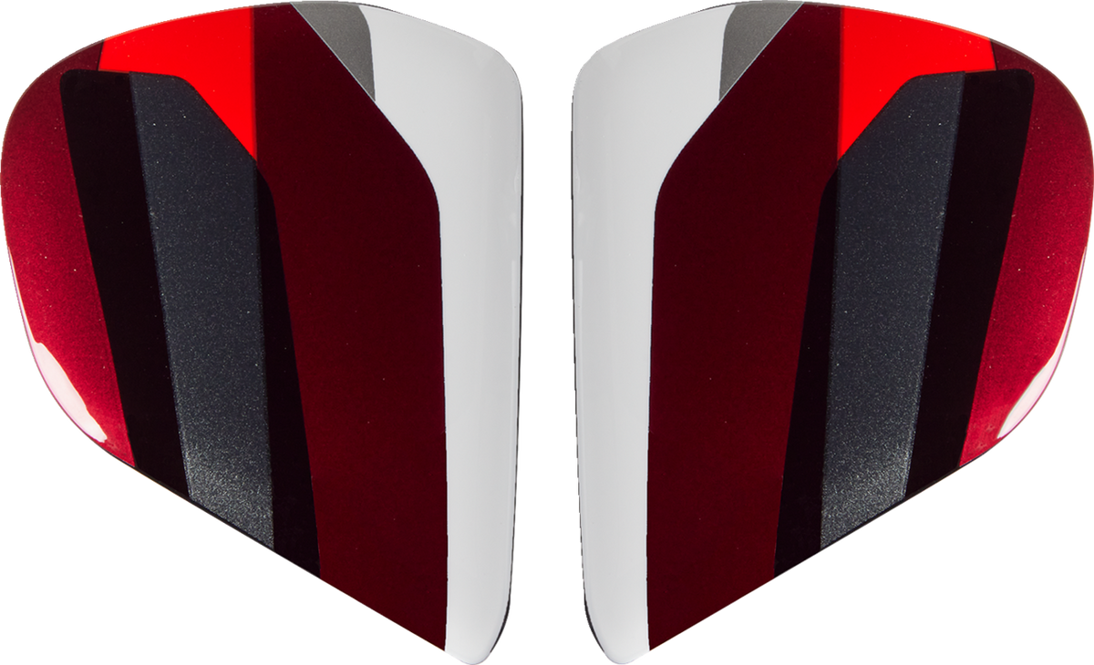ARAI HELMETS, ARAI HELMETS Vas-V Side Pods - Snake - Red (Part Number 025729)