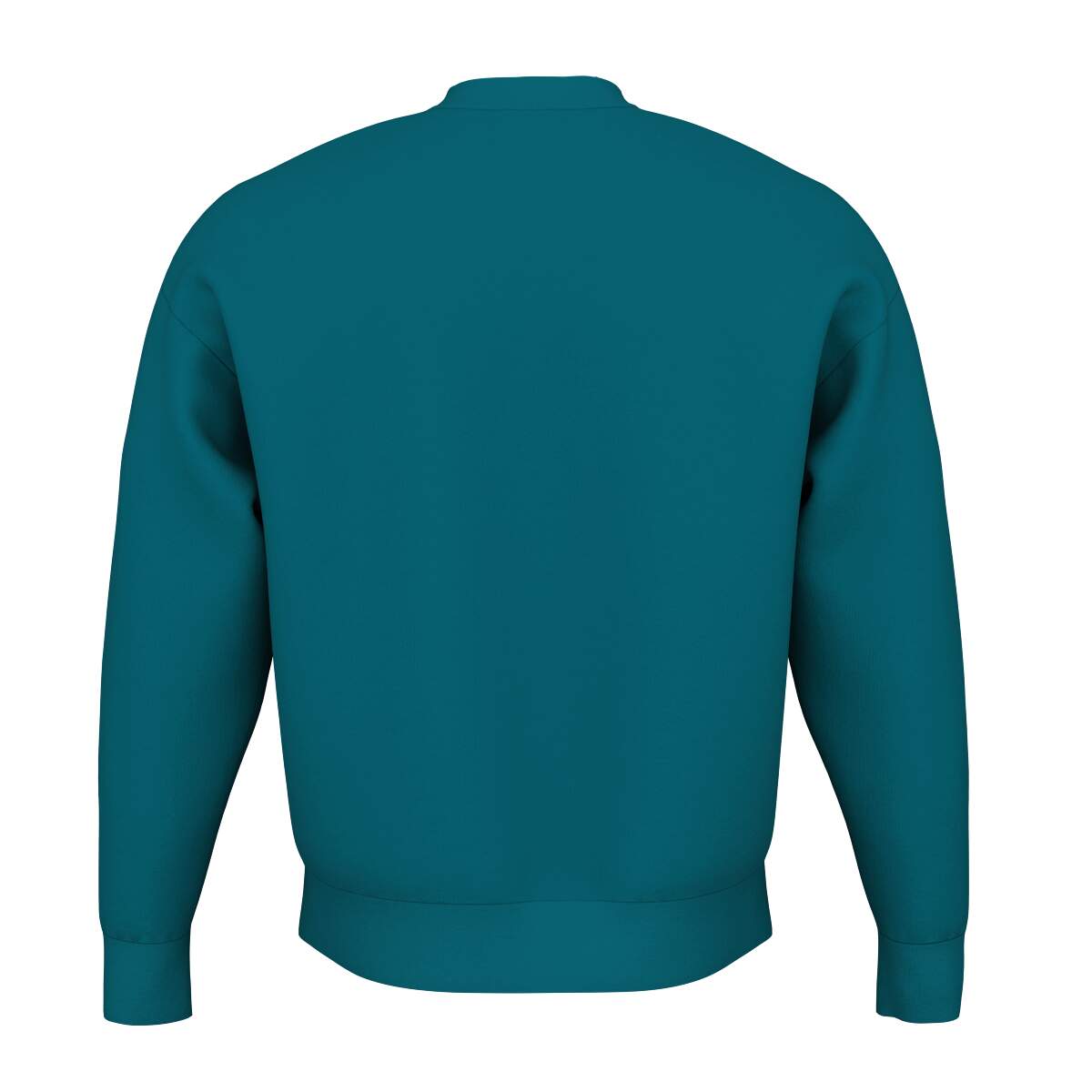 HEAD MOTION Crewneck Sweatshirt Unisex in Teal - back view