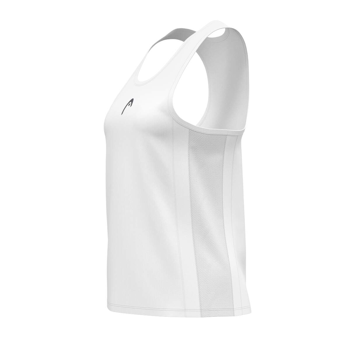 HEAD CLUB 25 TECH Womens Tennis Tank Top in White - side view