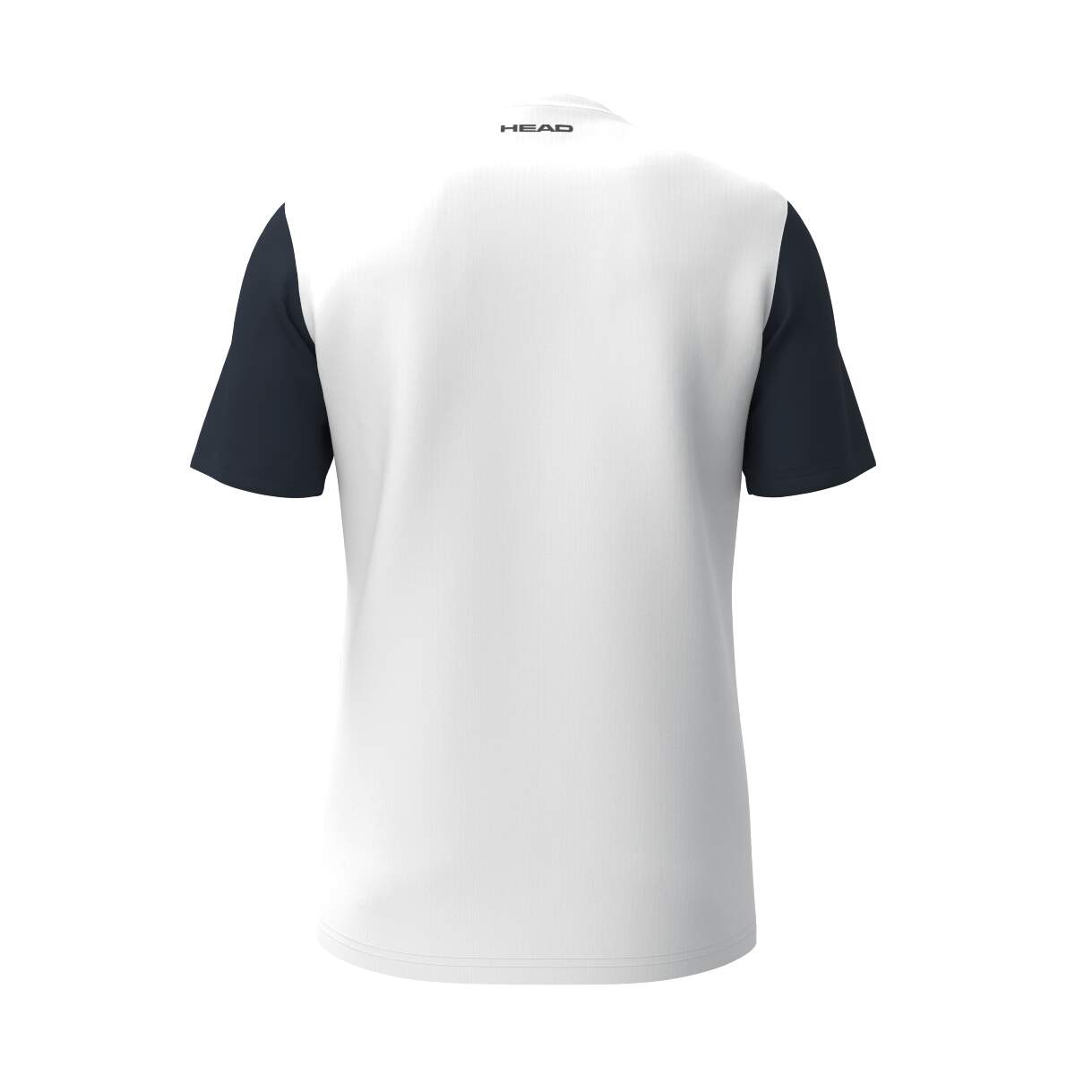HEAD CLUB 25 Tech Boys Tennis T-Shirt, Navy/White in Navy/White - back view