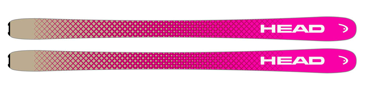 HEAD Crux 105 Pro Touring Skis, Black/Pink in Black - base view