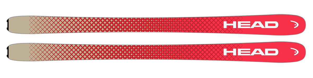 HEAD Crux 99 Pro Backcountry Touring Skis, Black/Red in Black - base view
