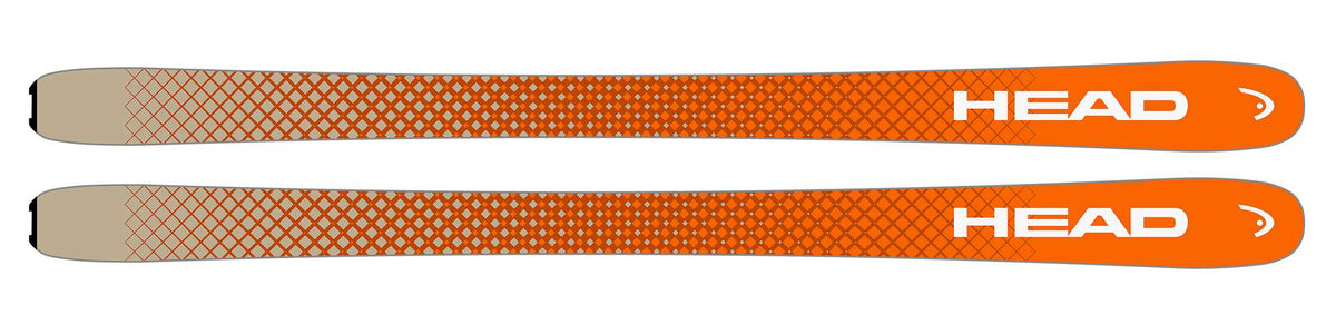HEAD Crux 93 Pro Touring Skis, Black/Orange in Orange - base view