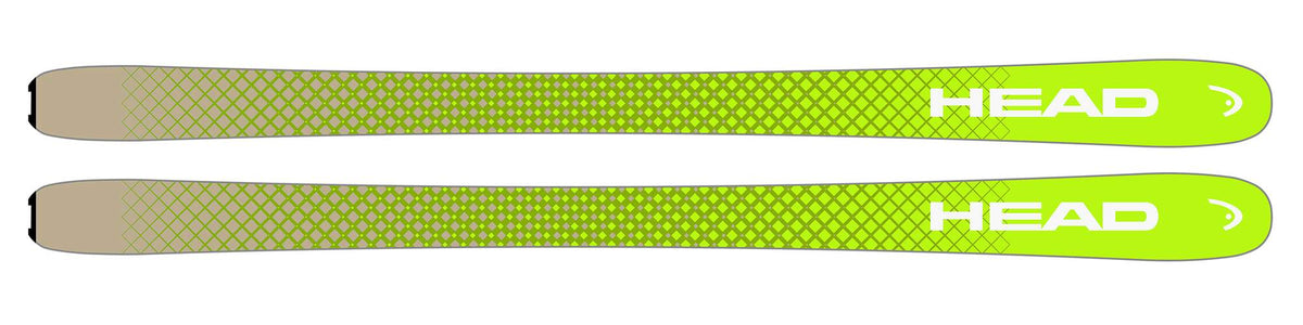 HEAD Crux 87 Pro Touring Skis, Black/Yellow - base view